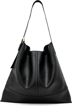 AllSaints Asha Medium Bag Womens Handbags Black, Leather