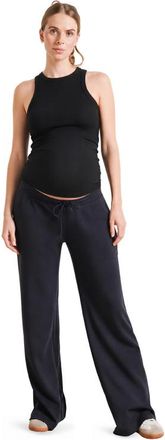 Nom Maternity Naomi Maternity Wide-Leg Lounge Pants in Navy at Nordstrom, Size X-Small