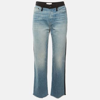 Jonathan Simkhai Jonathan Simkhai Blue Two Tone Denim Eliot Boyfriend Jeans