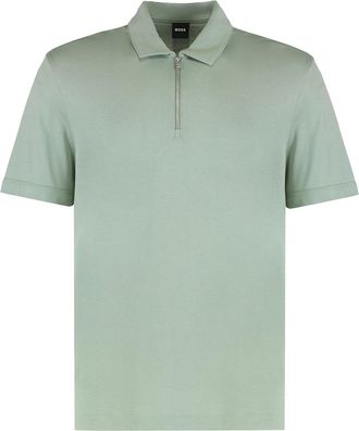 HUGO BOSS Pique Cotton Blend Polo