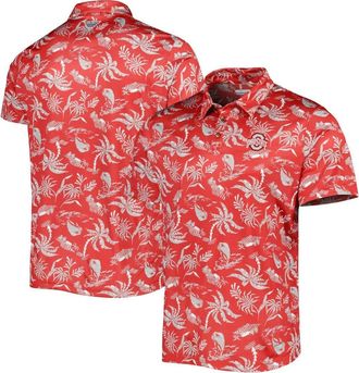Columbia Mens Columbia Scarlet Ohio State Buckeyes Super Terminal Tackle Omni-Shade Polo at Nordstrom, Size Medium