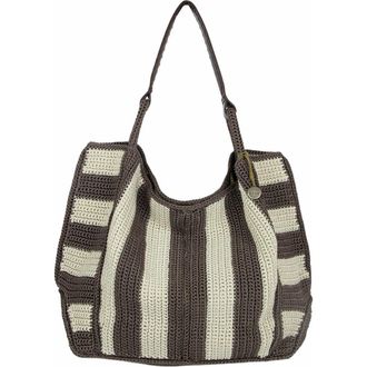 The Sak Los Feliz Large Tote Leather Bag in Mushroom Stripe at Nordstrom