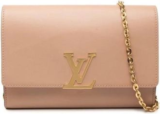 Louis Vuitton Tweedehands leren Louis Vuitton tassen - Dames - Vintage Schoudertas - Bruin - ONE Size - Vintage