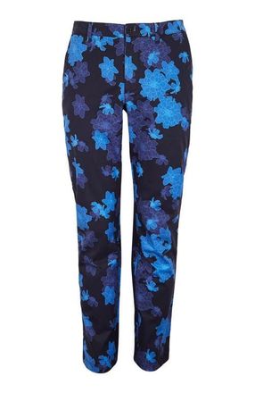 Lords of Harlech Charles Stretch Twill Flat Front Pant in Softbloom Navy at Nordstrom, Size 3232