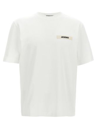 Jacquemus White Crewneck Logo T-shirt