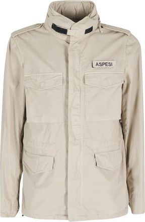 Aspesi Minifield Jacket - Heren - Zomerjassen - Bruin - L - Katoen - Jassen