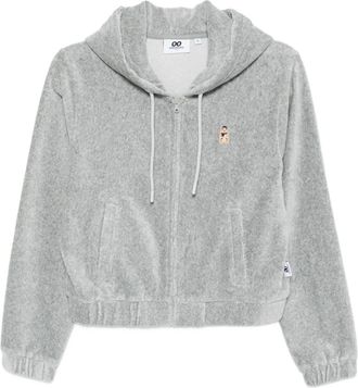 Chocoolate logo-patch hoodie - Grey