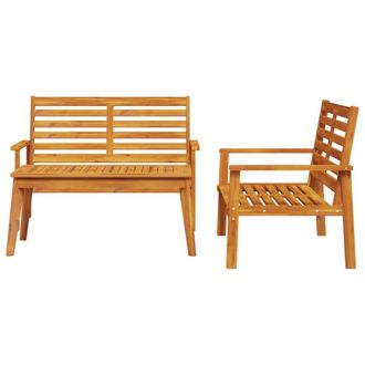 Berkfield Home Beautiful 3 Piece Garden Lounge Set Solid Wood Acacia in Brown