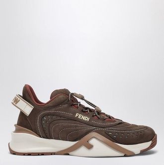 Fendi Womens Flow Sneakers Brown Leather - Size EU 40