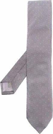 Brioni Cravatta con stampa floreale - - Accessories - Uomo - Grigio - ONE SIZE