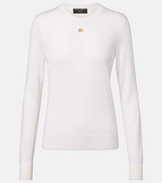Dolce & Gabbana DG cashmere and silk sweater