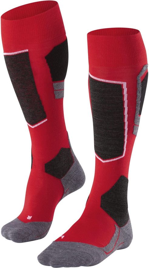FALKE Dames Skisokken SK4 Advanced W Kh wol functioneel materiaal warm dun 1 paar, Blauw Space Blue 6116-O, 35-36