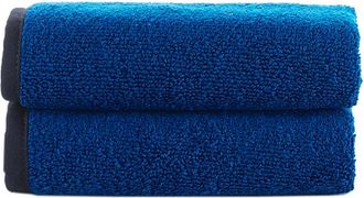 Brooks Brothers Contrast Frame 2Pc Wash Towels
