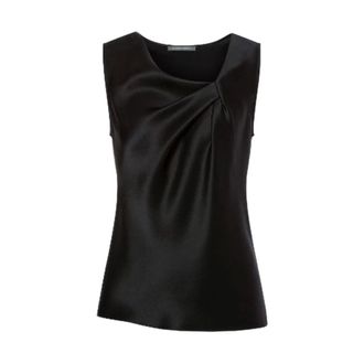 Alberta Ferretti Polyester Tops and Tanks - female - Alberta Ferretti - Sleeveless Tops - Black - S - Tops