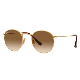 Ray-Ban Retro Ronde Metalen Zonnebril - unisex - Zonnebrillen - Geel - 47 MM - Accessoires