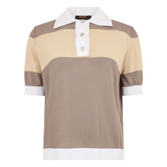 Moorer Dames, Tops, Veelkleurig, Maat: XS Katoen