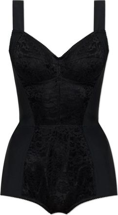 Dolce & Gabbana Bodysuit met kanten inzetstukken - Dames - Bodies - Zwart - XS - Tops