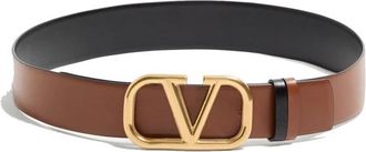 Valentino Garavani Dames, Accessoires, Bruin, Maat: 70 CM Leer