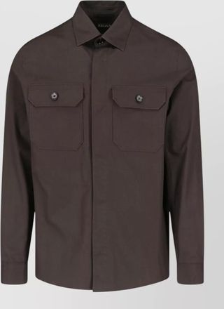 Ermenegildo Zegna casual jacket long sleeves chest pockets