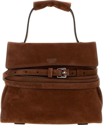 Moschino Tie Me Small Bag - Dames - Handtassen - Bruin - ONE Size - Leer - Tassen