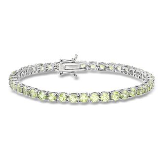 Ross-Simons 16.00- Peridot Tennis Bracelet in Sterling Silver