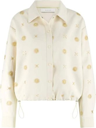 Nukus Nukus, Dames, Blouses & Shirts, Beige, Maat: XL