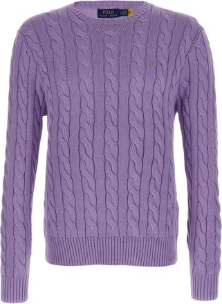 Polo Ralph Lauren Truien - Heren - Ronde hals truien - Paars - XL - Katoen - Truien & Vesten