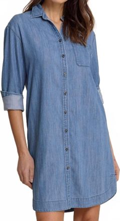 Southern Tide Cam Denim Dress In Medium Wash Indigo