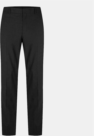 HUGO BOSS Mens Solid Patterned Straight Chinos - Grey - Size: 41/40