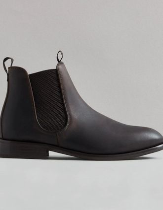 Hudson Mens LANGLEY MENS BROWN LEATHER CHELSEA BOOT - Size: 10