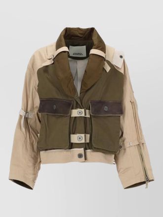 Isabel Marant julissa jacket multi pocket button drawstring
