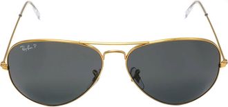 Ray-Ban Aviator Classic Polarized Black Pilot Unisex Sunglasses RB3025 919648 62