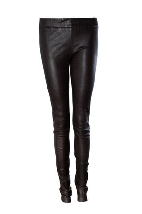 Sylvie Schimmel dark brown suede leggings