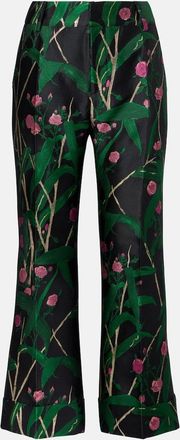 La DoubleJ Pantaloni flared Hendrix in jacquard