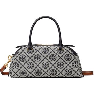 Tory Burch Small Bowler Top Handle Bag in Tory Navy at Nordstrom