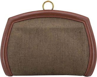 Gucci Brown Cotton Clutch (Authentic Pre-Loved)