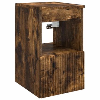 vidaXL Mueble De Cuarto De Ba&ntilde;o Roble Ahumado 30 X 44,5 X 50 Cm Vidaxl