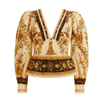 Farm Rio Mujer, Blusas y Camisas, Multicolor, Talla: M