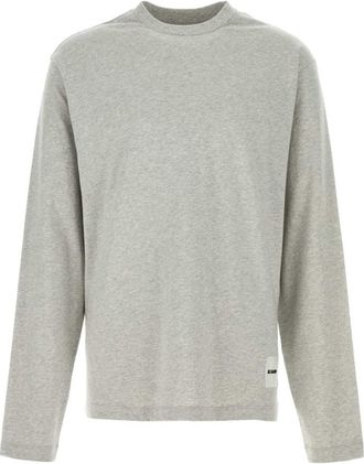 Jil Sander Grey Crew Neck T-Shirt