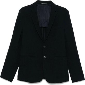 Emporio Armani Blauwe Capsule Jas met Knoopsluiting - Heren - Blazers - Blauw - L - Jassen