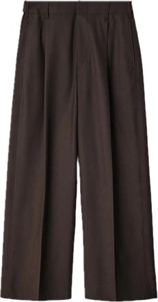 Christophe Lemaire Broeken, Heren, Bruin, XL, Wol, Single Pleat Tailored Pant