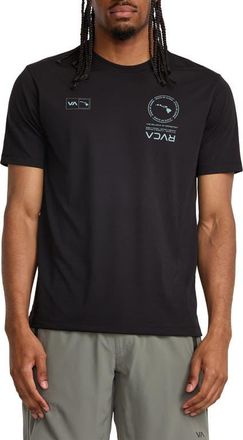 Rvca Hawaii Mark Performance T-Shirt in Black at Nordstrom, Size Xx-Large