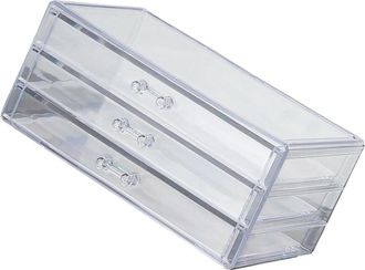 OEM Elegante Caj&oacute;n Acr&iacute;lico Para Maquillaje Y Joyas, - 3 Niveles