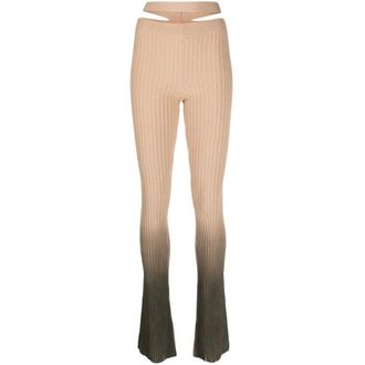 ADĀMO Andrea Adamo Broeken, Dames, Veelkleurig, M, Polyester, 1266 Vulcano Knit Flare Pants