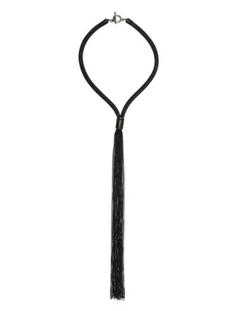 Fabiana Filippi fringed bead-chain necklace - Black