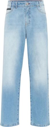 Philipp Plein Beach Boy Fit Jeans Greatness - Heren - Regular Fit Jeans - Blauw - W30 - Katoen - Jeans