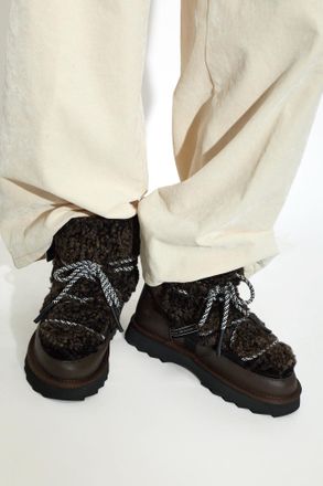 Emu Blurred Teddy Snow Boots, Womens, Brown