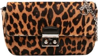 Dior Pre-owned Shoulder Bags, female, Brown, Size: ONE SIZE Pre-owned Pony Hair Crossbody Bag