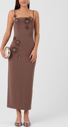 Rachel Roy Aurea Embellished Midi Dress