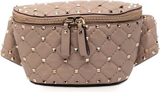 Valentino Pre-owned Valentino Nappa Rockstud Spike Belt Bag 1C5XD5XMTVBFT8B4
